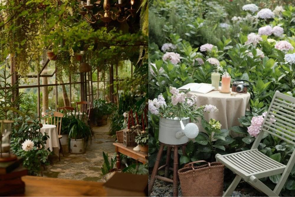 Mọi ngóc ngách đều được trang trí tỉ mỉ, hoa tươi rực rỡ đón chào du khách (Nguồn: Fanpage Khu vườn mùa hè)